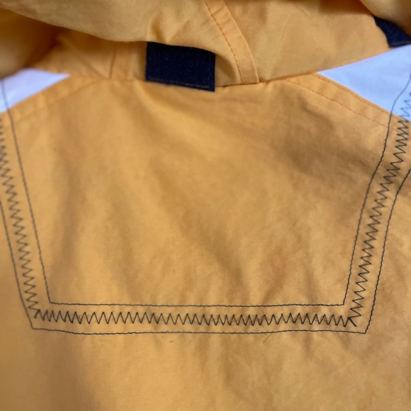 Vintage L.L. Bean‎ Sailing Windbreaker Jacket 1990s Yellow Green Nautical - Picture 12 of 15
